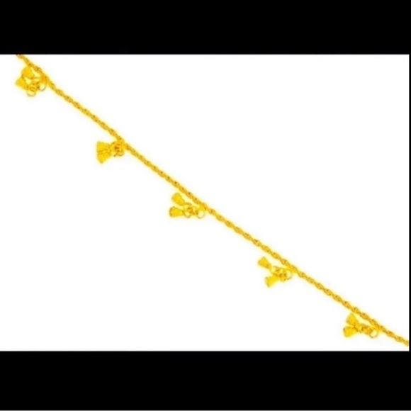 24k SOLID GOLD BELL BRACELET/ 6.5” LENGTH 🔥 - Picture 6 of 9